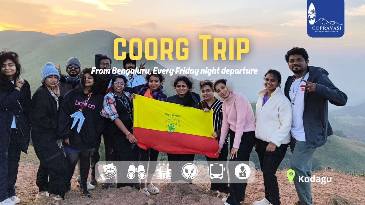 Coorg Trip from Bangalore | 2 Days 1 Night Weekend Package – Copravasi trek cover image